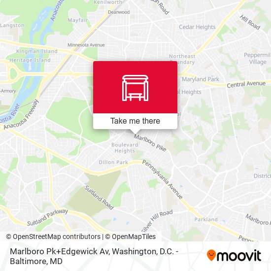 Mapa de Marlboro Pk+Edgewick Av