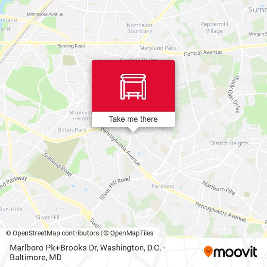Mapa de Marlboro Pk+Brooks Dr