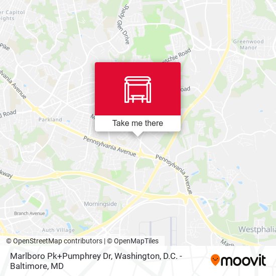 Mapa de Marlboro Pk+Pumphrey Dr