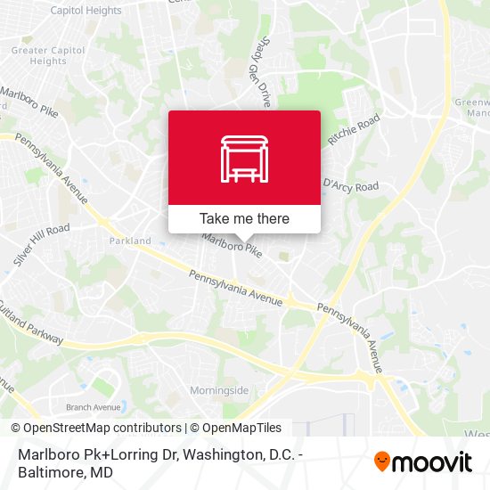 Marlboro Pk+Lorring Dr map