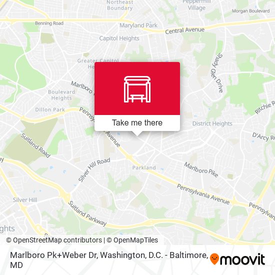 Mapa de Marlboro Pk+Weber Dr
