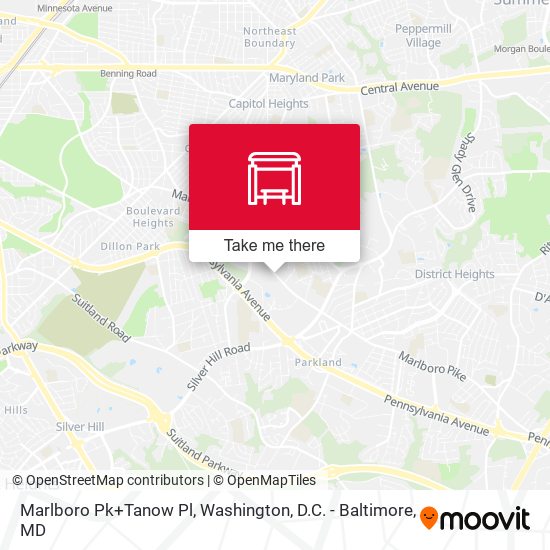 Mapa de Marlboro Pk+Tanow Pl