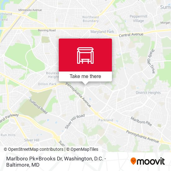 Mapa de Marlboro Pk+Brooks Dr