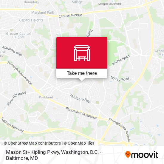 Mason St+Kipling Pkwy map