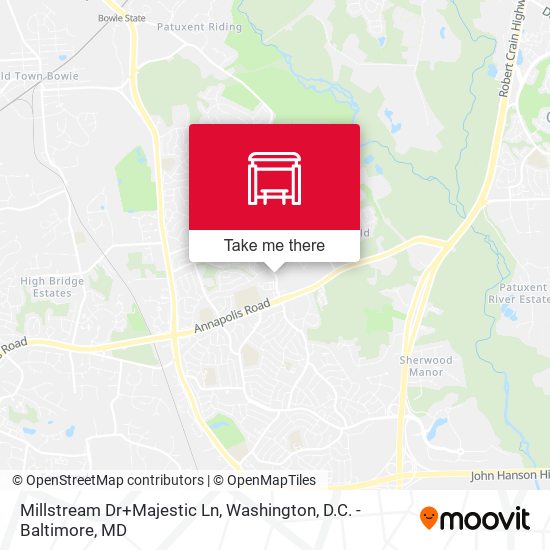Millstream Dr+Majestic Ln map