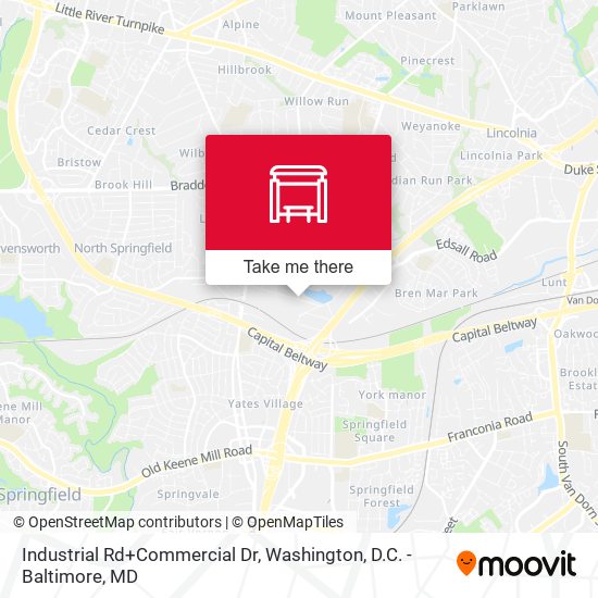 Mapa de Industrial Rd+Commercial Dr