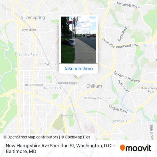 Mapa de New Hampshire Av+Sheridan St