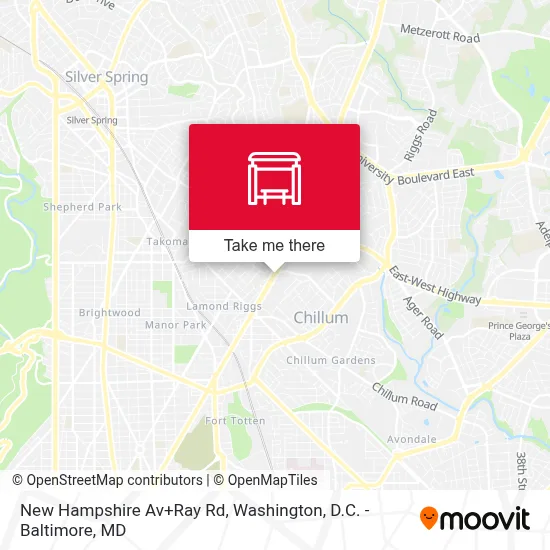 New Hampshire Av+Ray Rd map