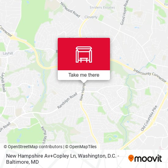 New Hampshire Av+Copley Ln map