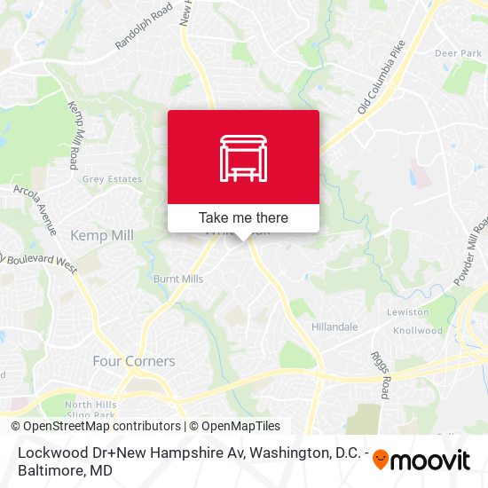 Lockwood Dr+New Hampshire Av map