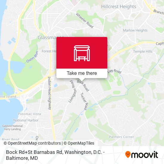 Bock Rd+St Barnabas Rd map