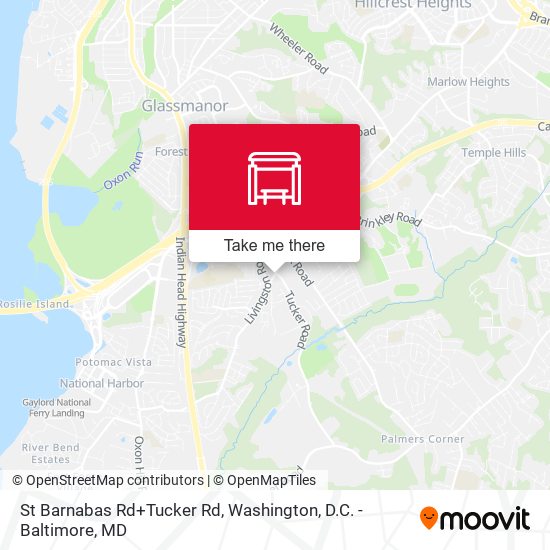 St Barnabas Rd+Tucker Rd map