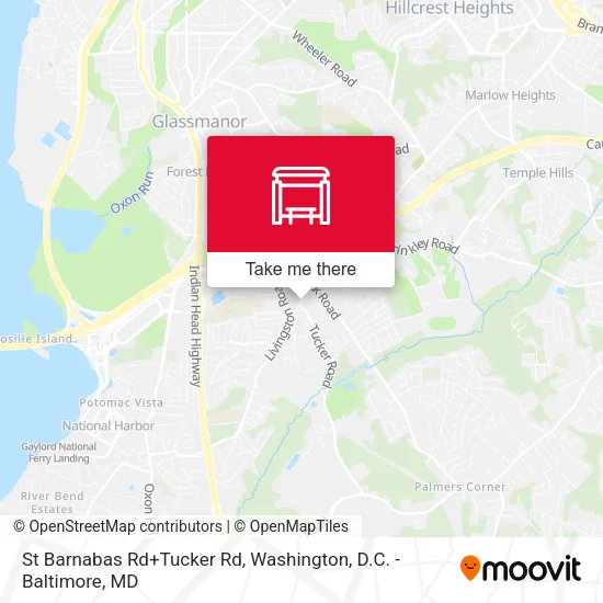 St Barnabas Rd+Tucker Rd map