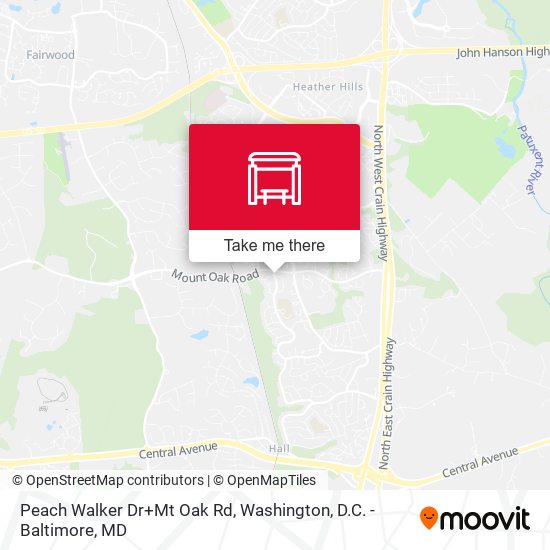 Peach Walker Dr+Mt Oak Rd map