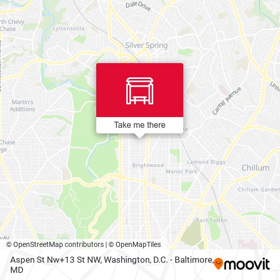 Mapa de Aspen St Nw+13 St NW
