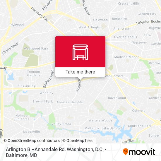 Mapa de Arlington Bl+Annandale Rd