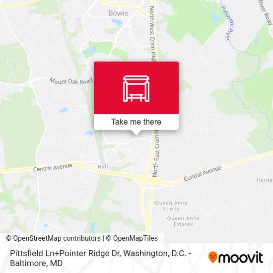Pittsfield Ln+Pointer Ridge Dr map