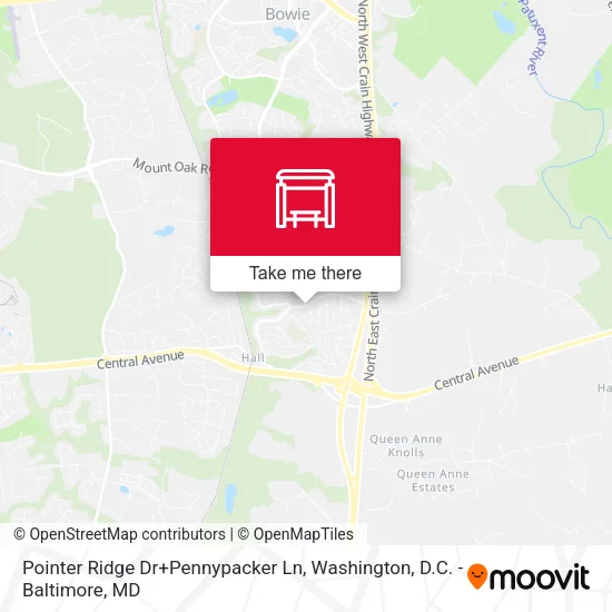 Pointer Ridge Dr+Pennypacker Ln map