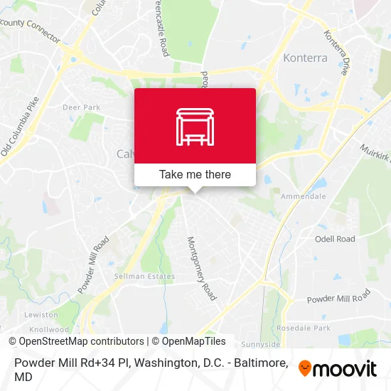 Powder Mill Rd+34 Pl map