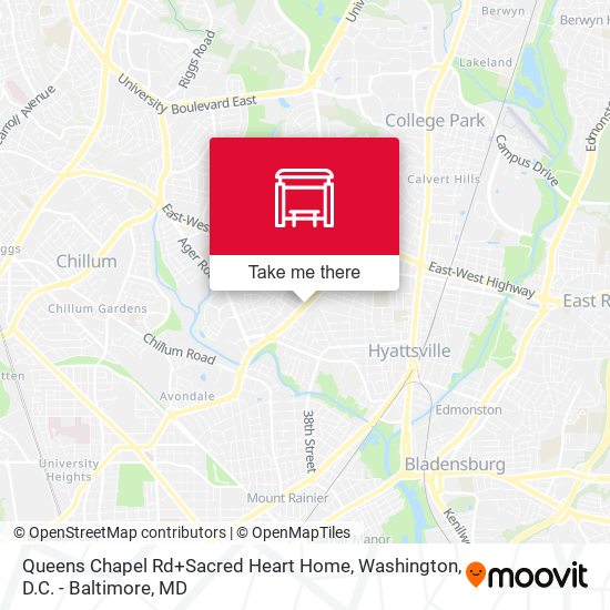 Mapa de Queens Chapel Rd+Sacred Heart Home