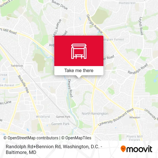 Randolph Rd+Bennion Rd map