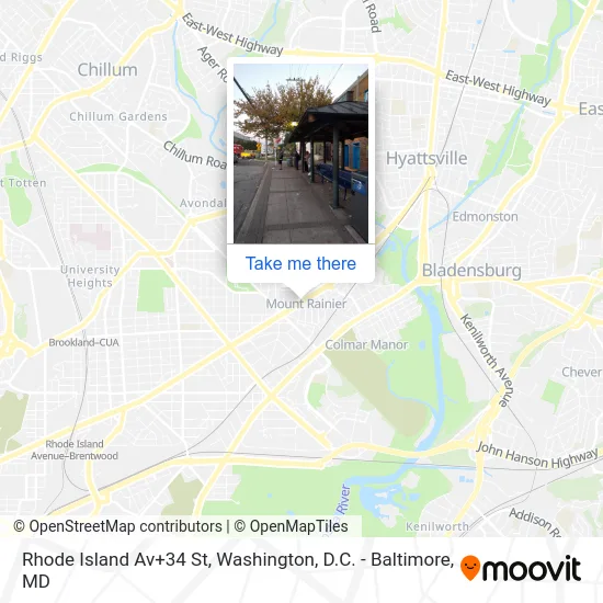 Rhode Island Av+34 St map