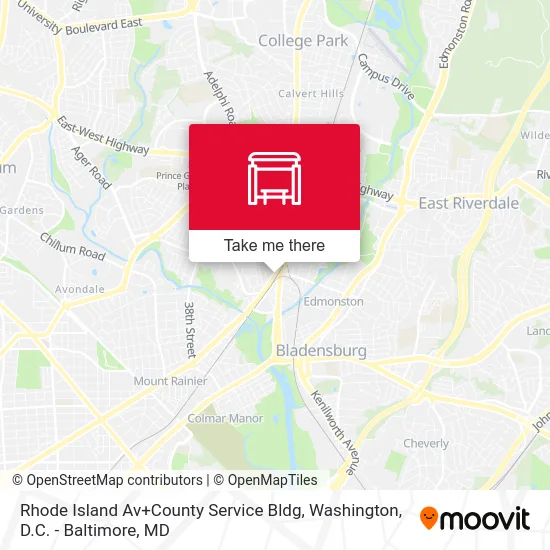 Rhode Island Av+County Service Bldg map