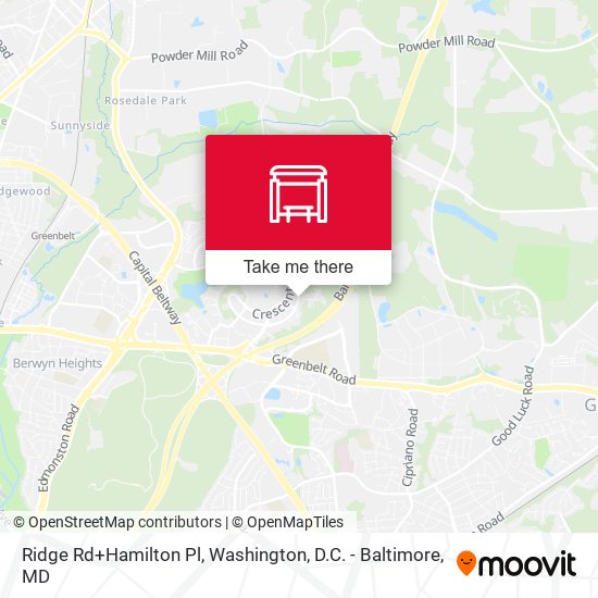 Mapa de Ridge Rd+Hamilton Pl