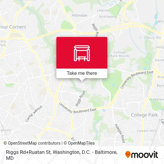 Mapa de Riggs Rd+Ruatan St