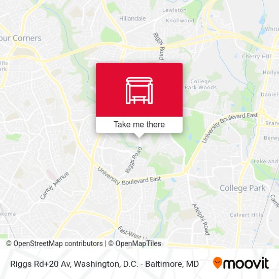 Riggs Rd+20 Av map