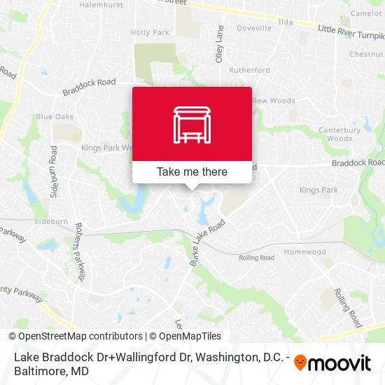 Mapa de Lake Braddock Dr+Wallingford Dr