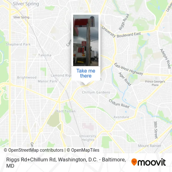 Riggs Rd+Chillum Rd map