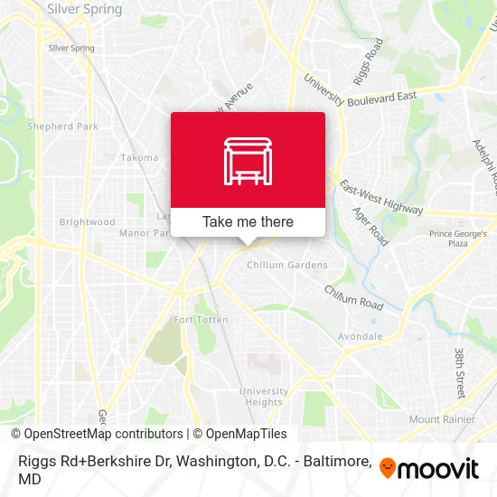 Riggs Rd+Berkshire Dr map