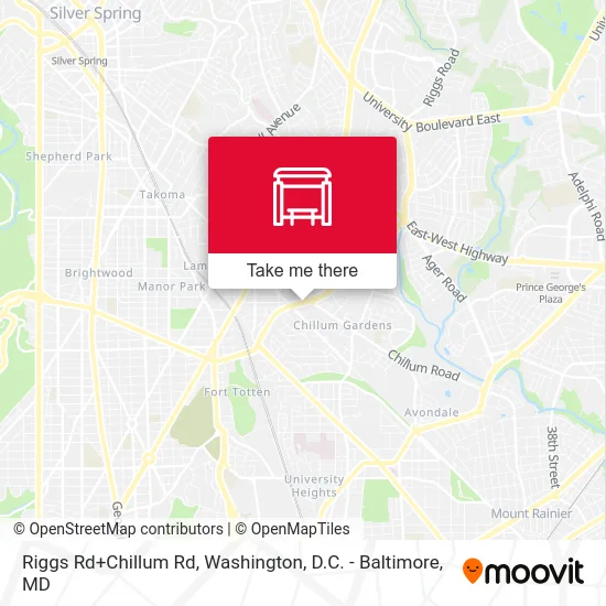 Riggs Rd+Chillum Rd map
