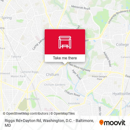 Riggs Rd+Dayton Rd map