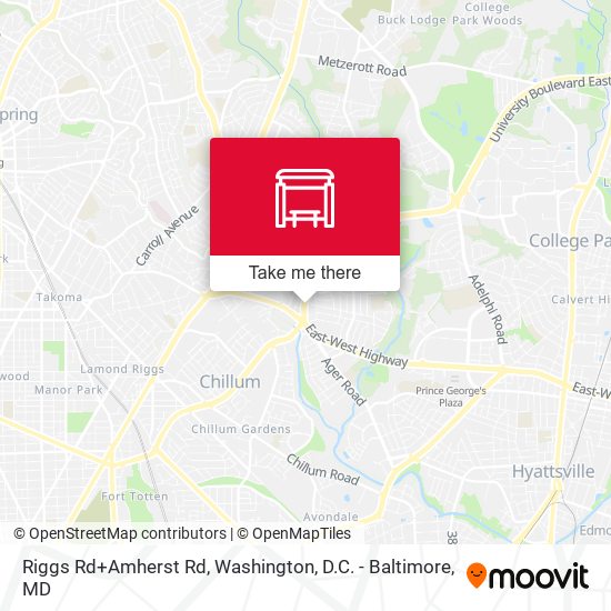 Mapa de Riggs Rd+Amherst Rd