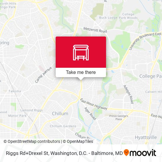 Mapa de Riggs Rd+Drexel St
