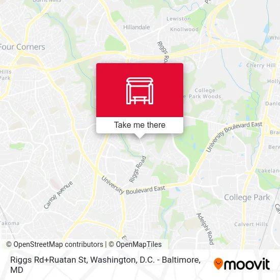 Mapa de Riggs Rd+Ruatan St