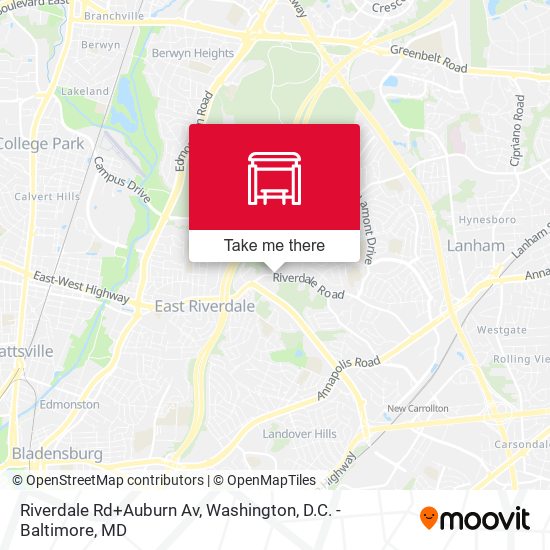 Mapa de Riverdale Rd+Auburn Av