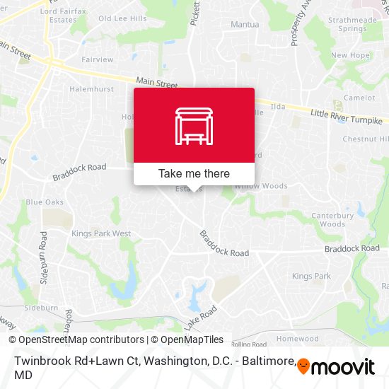 Mapa de Twinbrook Rd+Lawn Ct