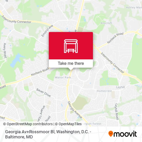 Mapa de Georgia Av+Rossmoor Bl