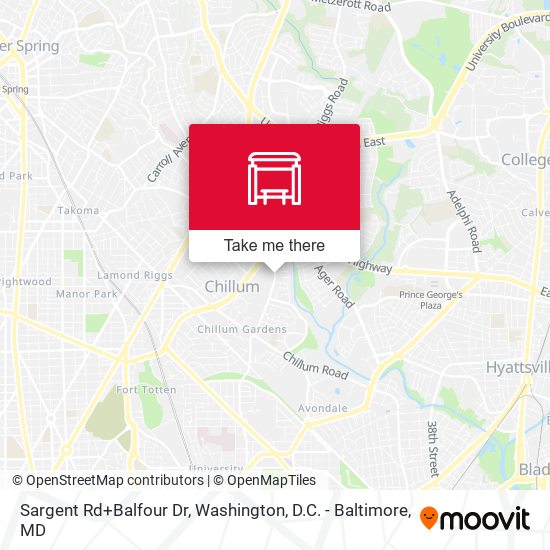 Mapa de Sargent Rd+Balfour Dr
