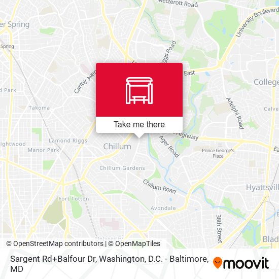 Sargent Rd+Balfour Dr map