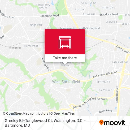 Greeley Bl+Tanglewood Ct map