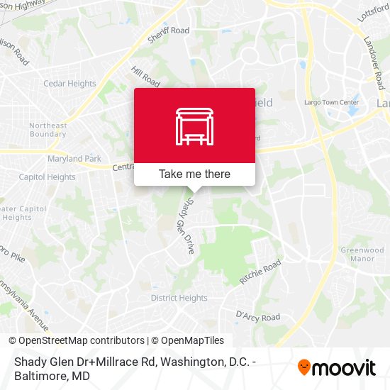 Mapa de Shady Glen Dr+Millrace Rd