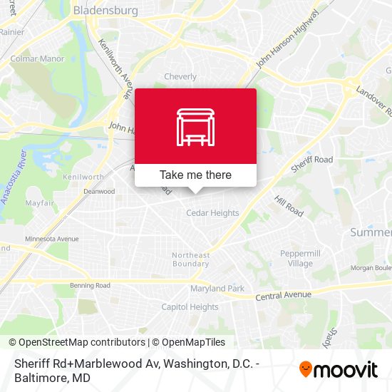Sheriff Rd+Marblewood Av map
