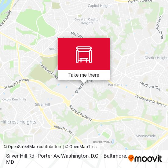 Silver Hill Rd+Porter Av map