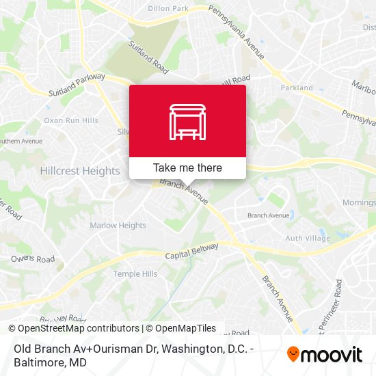 Old Branch Av+Ourisman Dr map