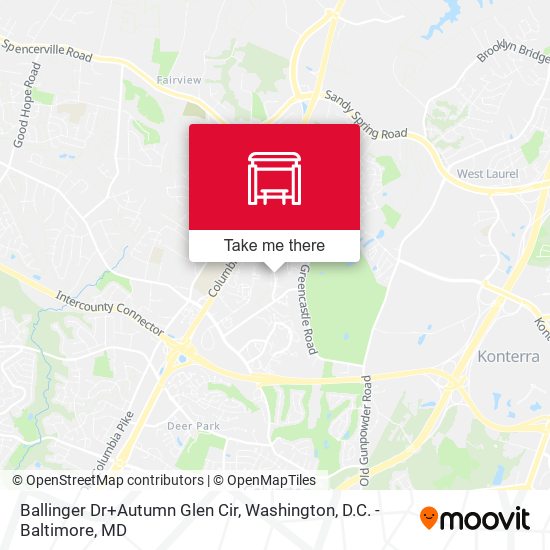 Ballinger Dr+Autumn Glen Cir map