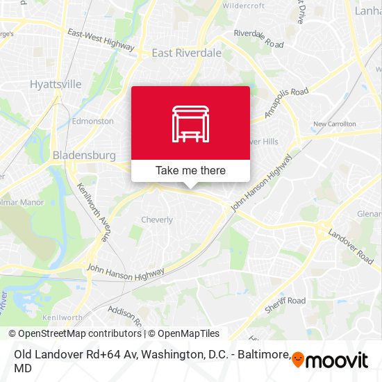 Mapa de Old Landover Rd+64 Av
